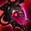 Malignance icon showing a dark mask surrounded by purple energy