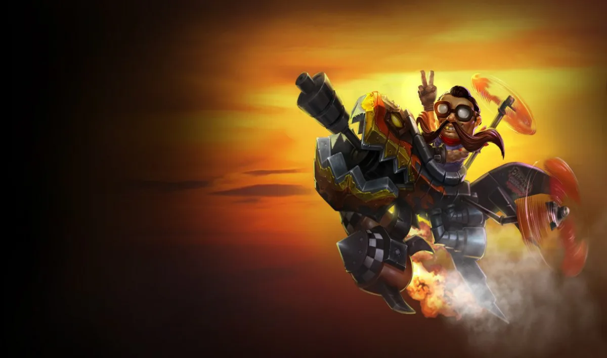 Hot Rod Corki with a dark swept hairstyle and curled mustache in a dark custom aircraft with flame and checkerboard details