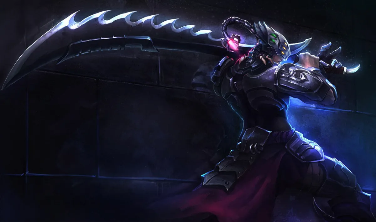 Headhunter Master Yi holding a serrated alien blade