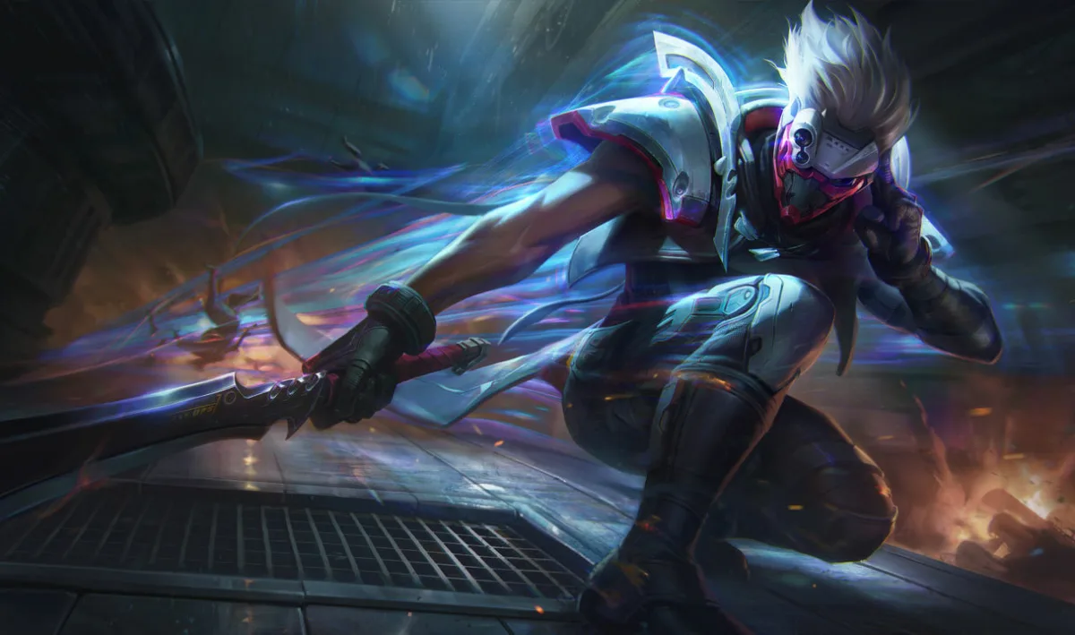PsyOps Master Yi sprinting with a blue psychic blade