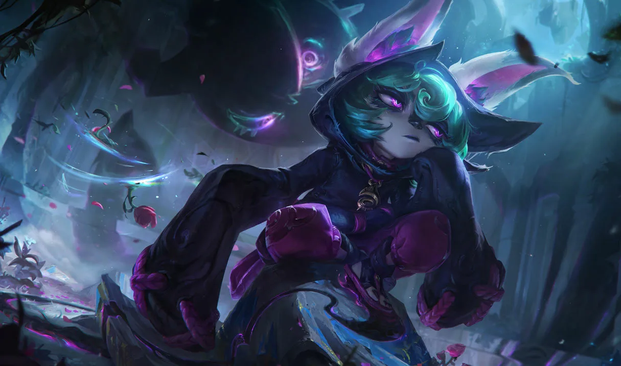 Vex and Shadow in official League of Legends splash art