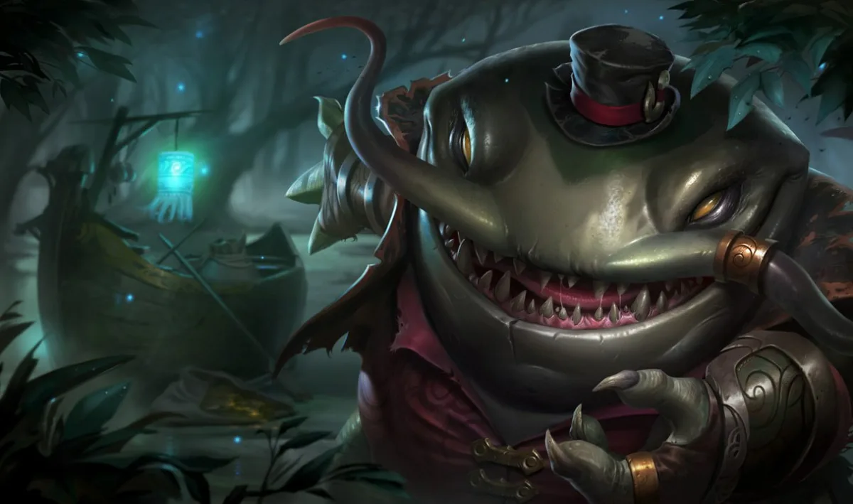 Tahm Kench approaching through the river