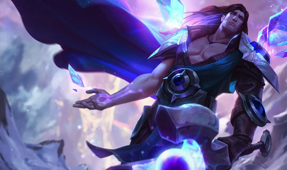 Taric extending a hand among crystalline light
