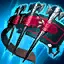 Fiendhunter Bolts icon showing silver-tipped bolts in a red rack against blue light