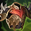 Bramble Vest icon: reddish chest armor surrounded by pale thorns.