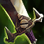 Executioner's Calling icon: a jagged pale blade with a brown grip against a green background.