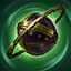 Oblivion Orb icon: a dark spherical object with gold bands inside a green glow.